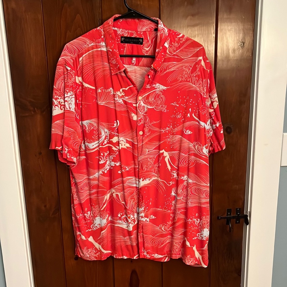 All Saint XLL Flood shirt chili_red